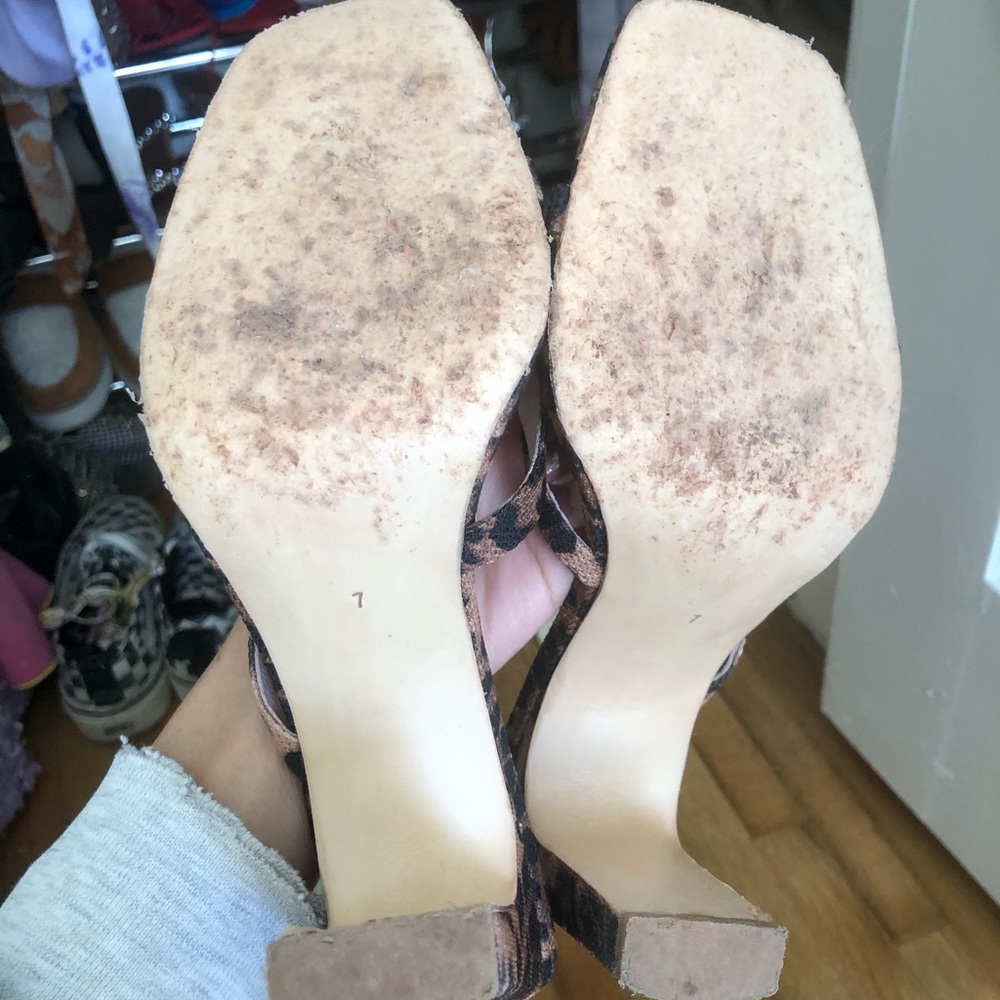 LPA Giana Leopard Heels Size 7 - Picture 9 of 11